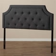 thumbnail image 2 of Bowery Hill Contemporary Fabric Tufted Queen Headboard in Dark Gray, 2 of 6