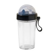 TIMIFIS Water Bottle 420ml Bottle Plastic Cup Transparent Matte Portable Not Easy to Break Water Cup Outdoor Sports Travel Water Bottle Portable Leak-Proof Cups