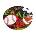 thumbnail image 1 of Easygdp Balls Print Easy To Install Bar Stool Covers&Stool Covers Round&Elastic Stool Cover, Barstool Covers,Washable&Bottom With Elastic Edge-12 inch, 1 of 7