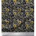 thumbnail image 1 of Soimoi Crepe Silk Fabric Geometric Small Fabric Prints by Yard 42 Inch Wide, 1 of 3