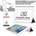 thumbnail image 3 of iPad Mini 5th Gen 2019 7.9 Inch [ Mini 5 ] A2133 A2124 A2126 MUXH2LL/A MUXF2LL/A MUXG2LL/A Shock Proof Magnetic Dual Angle Stand with Honeycomb Pattern Clear Back Cover - Rose Gold, 3 of 8
