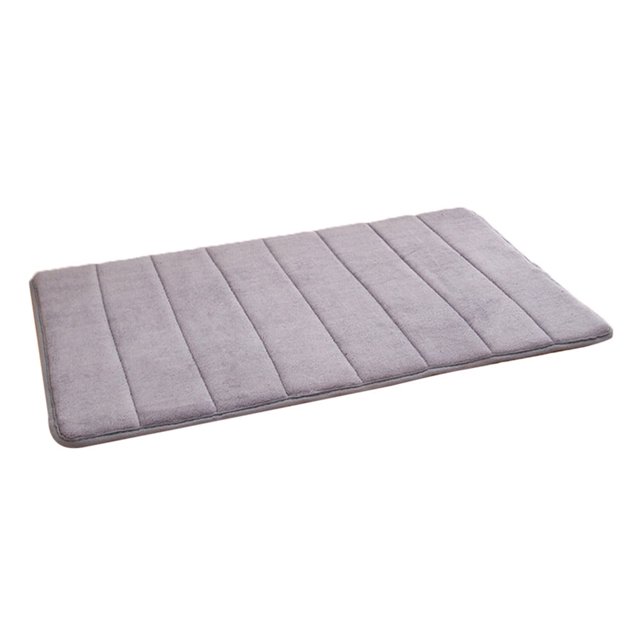 Bigersell Bath Mat Clearance Comfortable, Soft, Water Absorption, Machine Wash, Non-Slip, Thick, Easy to Dry for Bathroom Floor Rugs Bathroom Rugs Gray