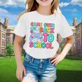 thumbnail image 2 of PMVFHDE T-Shirts Fille Hauts Graphiques T-Shirt Fille Hauts Manches Courtes Hauts Fille T-Shirt Enfants Rentrée des Classes Graphique Manches Courtes Col Rond T-Shirt Lumineux et Confortable pour Blanc,10-11 Ans, 2 of 4