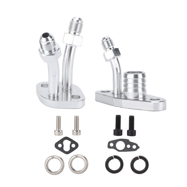 Huile Retour Huile Alimentation Vidange Bride Kit Auto Accessoires Voiture Alimentation Huile Vidange Bride Kit Modification Remplacement pour CT9 CT12 CT20 CT26 Turbocompresseur