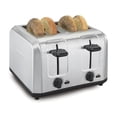 thumbnail image 1 of Hamilton Beach 4-Slice Toaster, Brushed Stainless Steel, Extra-Wide Slot Toaster with Shade Selector, Toast Boost, Slide-Out Crumb Tray, Auto Shutoff, Cancel Button, 2491, 1 of 8