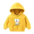 thumbnail image 1 of Zwiiyzr 2025 Chandails à Capuchon pour Tout-Petits Fille et Garçon de 3 à 8 Ans Chandail Décontracté à Manches Longues Hauts Imprimés Jaune, 1 of 1