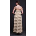 thumbnail image 3 of Bimba Robe Longue Maxi de Soirée pour Femmes en Rayonne à Imprimé Floral, Dos Nu, à Bretelles Spaghetti - Grande, 3 of 4