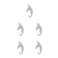 thumbnail image 2 of Wweixi Coat Hooks Easy To Install And Wide Application For Added In Daily Life White gold (horse) 5Set, 2 of 6