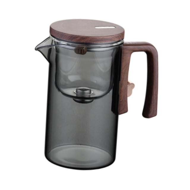 simhoa Théière en Verre avec Infuseur Bouilloire à Thé Polyvalente pour Randonnée Cuisine Camping Gris 720 ml