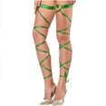 thumbnail image 1 of Ohufall Women Fashion Solid Color Bright Imitation Slip Garters Leg Ring Long Strap, 1 of 3
