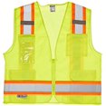 thumbnail image 2 of Radians SV6GM Two Tone Surveyor Class 2 Safety Vest, Medium, High visibility Green, 2 of 3