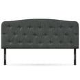 thumbnail image 1 of Patiojoy Tufted Upholstered Full Size Headboard Adjustable Height Dark Grey, 1 of 6