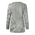 thumbnail image 5 of 2023 Chandail de Mode pour Femmes Rabais de 50 % Liquidation Hauts pour Femmes Automne Manches Longues Chandail Ample Chemise Chic Décontractée Chandails à Rayures à Col Rond pour Dames, 5 of 5