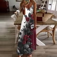 thumbnail image 1 of LVHAOGJOB Robe Femme Grande Taille Sans Manches à Bretelles Spaghetti Robe d'Été Tendance Longue Robe Soleil à Imprimé pour Dames Maxi, 1 of 5
