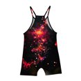 thumbnail image 3 of LSLJS Girls Summer Sleeveless Casual Romper Spaghetti Strap Shorts Jumpsuit With Pockets, Girls' Jumpsuits & Rompers Summer Clothes, 3 of 5