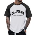 thumbnail image 2 of BOBOGOJP Chemises Classiques à Manches Courtes pour Hommes Col Rond Uni T-Shirt à Manches Courtes avec Poche (Blanc,m), 2 of 4