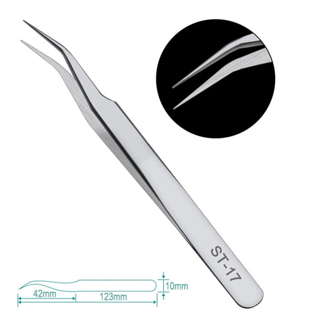 1pc Precision Stainless Steel Anti-static Tweezers Electronic Phone Repair Tool