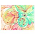 thumbnail image 2 of Red Green Paper Flower - Floral Art Canvas Print, 2 of 3