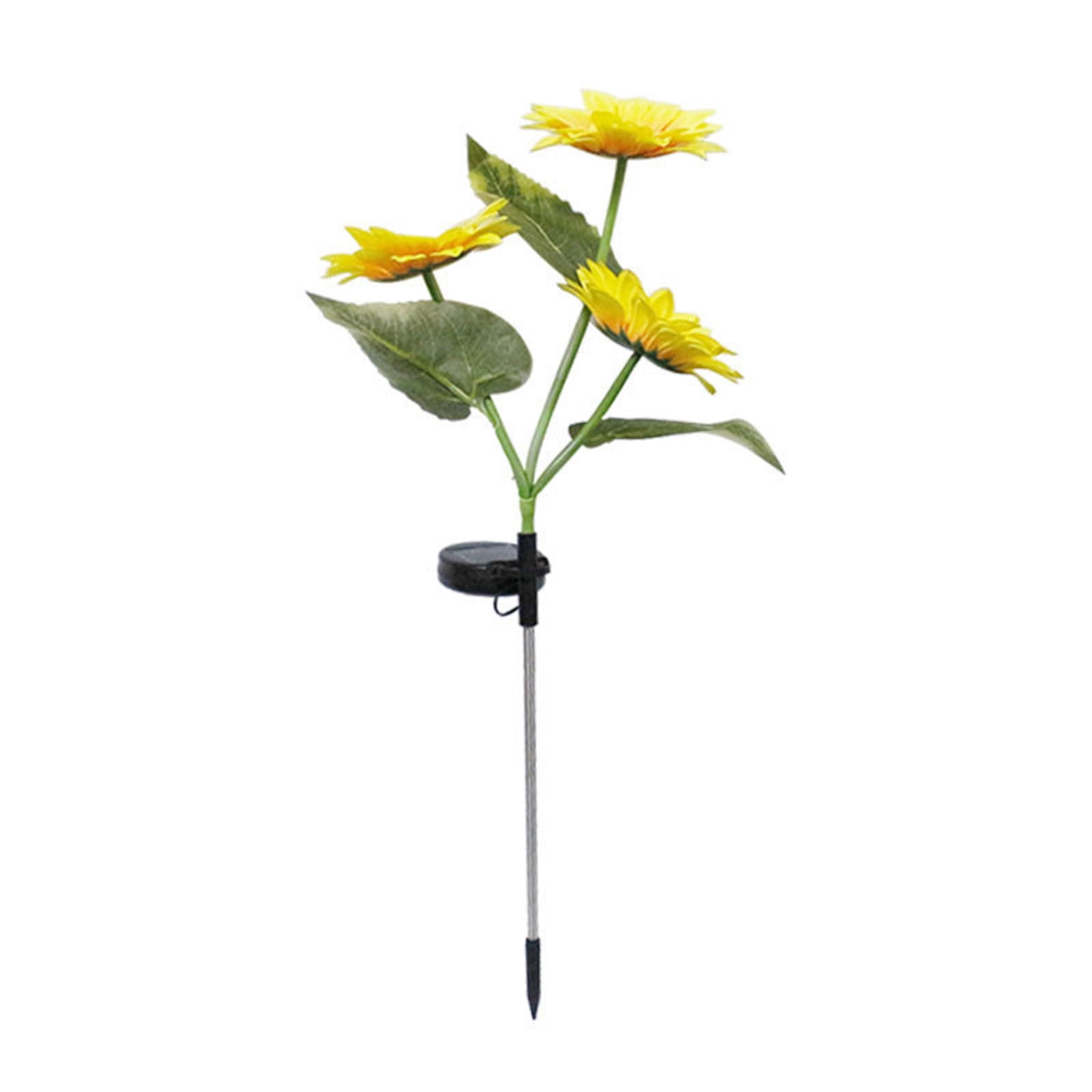 EGNMCR Solar Lights Outdoor, Outdoor Lights, Solar Outdoor Lights Garden Decor, Upgraded Solar Garden Lights With 3 Realistic Sunflower Lights, Solar Lights For Outside Patio Solar Outdoor Lights