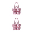 thumbnail image 2 of Baohd Larger Capacity Tote Bag With Big Opening For Easy Access Books Crossbody Bag pink 2Set, 2 of 6