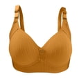 thumbnail image 1 of Ersazi Plus Size Nursing Bra Woman's Solid Color Comfortable Hollow Out Perspective Bra Underwear No Rims In Clearance Yellow M, 1 of 3