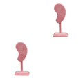 thumbnail image 1 of kurtrusly Earring Display Stand Muti-purpose Ear-Shape Organizer Bedroom Decor Holder pink 2Set, 1 of 6