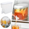 thumbnail image 1 of 3.5L Water Dispenser with Faucet, Plastic Beverage Jug for Cold Drinks, Juice, Home Use and Parties, Large Capacity, Easy Clean Parts, 1 of 6