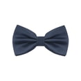 thumbnail image 1 of INSPIRE CHIC Men's Grids Patterned Solid Color Adjustable Pre-tied Bow Tie Navy Blue, 1 of 4