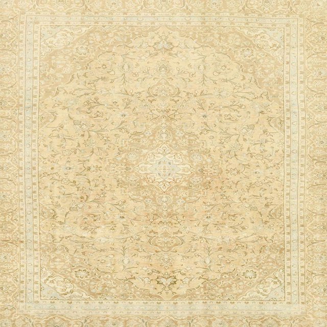 Ahgly Company Tapis d'Intérieur Carrés Abstraits Soleil Jaune Abstraits pour Aire, 3 Pieds Carré