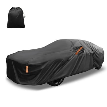 Housse de Voiture Imperméable Toutes Saisons Automobile Extérieur Anti-UV Protection contre le Soleil et la Pluie Couverture Extérieure Complète avec Bandes Réfléchissantes Noir pour Ford pour Mustang