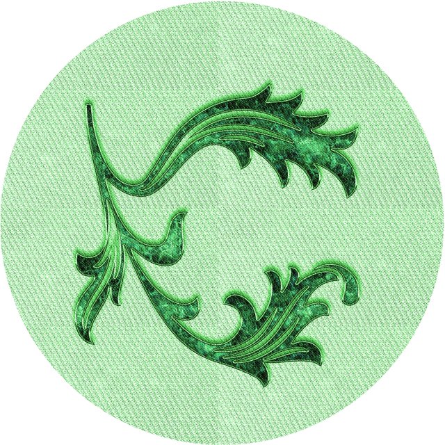 Ahgly Company Tapis d'Intérieur Ronds de Style Transitionnel Lavables à la Machine, Vert Menthe, 7 Pieds Rond