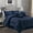 Blue, variant on JML Polyester Comforter Sets, California King, Gray, 10-Pieces