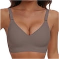 thumbnail image 1 of Yuyuzo Womens Wireless Bras Deep V No Underwire Push up Bras Full Coverage Seamless Bralettes, 1 of 2