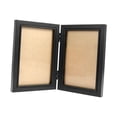 thumbnail image 2 of veasfak Hinged Photo Frame Wood Rectangle Picture Frame 4x6 for Bedroom Desk Desktop Black Double Fold, 2 of 9