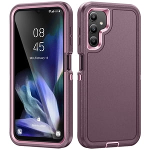 Dteck pour Samsung Galaxy A14 5G Étui, protection antichoc Rugged Military Drop Protection Galaxy A14 Couverture de téléphone cellulaire Tough hybride Bumper Samsung A14 Dossier téléphonique, violet