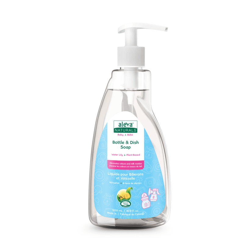 Aleva Naturals Bottle & Dish Liquid, Water Lily Scent - 500ml