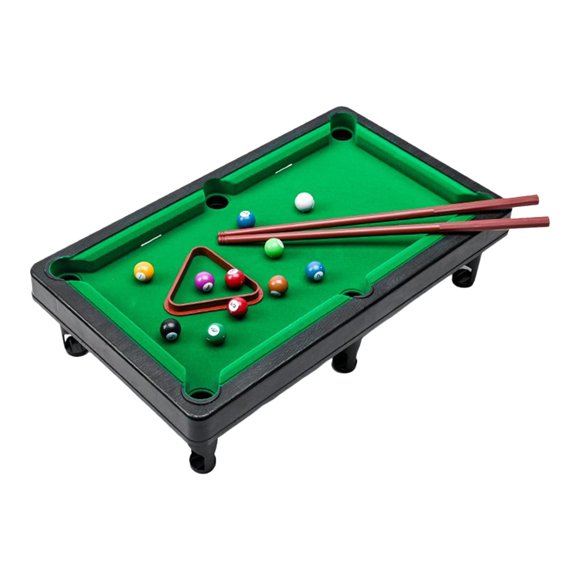 Mini Ensemble de Jeu de Piscine de Table Jouet Snooker Miniatures Indices Maison Bureau Famille Intérieur L