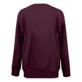 thumbnail image 4 of Chandails de Compression à Manches Longues pour Femmes Col Ras du Cou Unis Plus Chandail Surdimensionné Coupe Ample Pulls Tendance Hauts Légers pour Femmes Grande Taille Gris m, 4 of 4
