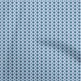 thumbnail image 1 of oneOone Velvet Turquoise Blue Fabric Asian Block Print Fabric For Sewing Printed Craft Fabric By The Yard 58 Inch Wide, 1 of 4