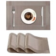 thumbnail image 1 of Meitianfacai Placemats Set Of 6 Washable Indoor/Outdoor Vinyl Place Mats For Dining Table PVC Weave Table Mats, 1 of 7