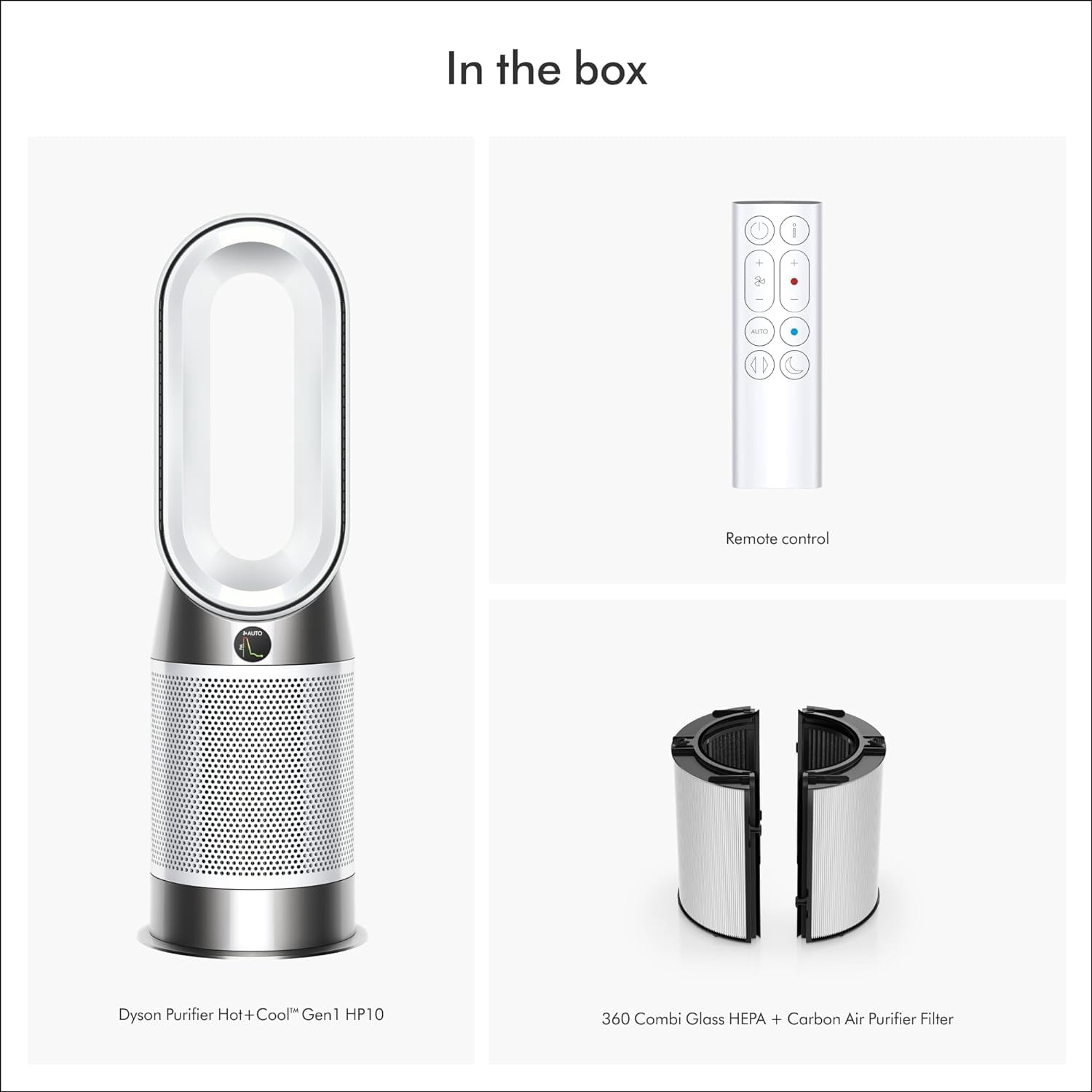 Dyson Hot+Cool Gen1 HP10 Purifier - White/Silver | Certified Pre