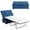 Blue, variant on Costway Folding Ottoman Sleeper Bed with Mattress Convertible Guest Bed Pink