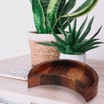 thumbnail image 4 of Wood Crystal Tray Moon Shape Solid Wood for Stones, Gemstones, Jewelry Display Storage, 4 of 7