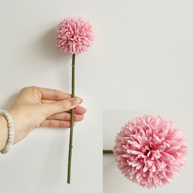 Artificial Hydrangea Flower Artificial Flower Fake Flower Artificial Flowers For Decoration Simulation Hydrangea Bouquet Fake Silk Flower Ball Chrysanthemum For Dining Table Living