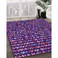 thumbnail image 3 of Ahgly Company Tapis d'Intérieur Lavables à la Machine pour la Zone de Transition Violet Foncé, 3' x 5', 3 of 7