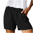 thumbnail image 1 of 2025 Vêtements pour Femmes Printemps Été Unis Grande Taille pour Femmes Grande Taille Coton Li Nen Shorts Vêtements Grande Taille avec Poche Fendue Robe Décontractée Shorts pour Femmes Tenue de Bureau Décontractée, 1 of 5