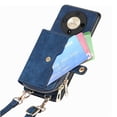 thumbnail image 2 of Crossbody Phone Case Wallet with Detachable Strap for Honor X9B Shockproof Cover Blue, 2 of 5