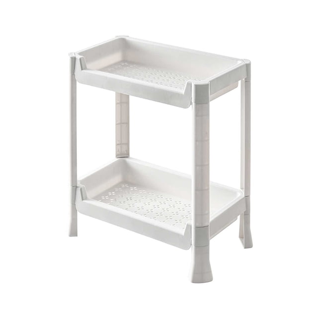 Lksixu Kitchen Rack Floor-standing Multi-layer Storage Rack Bathroom Mobile Vegetable Cosmetics Storage Rack Storage Bins Organizers and Storage