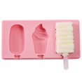 thumbnail image 1 of Coofit Kitchen Popsicle Mold Silicone DIY Ice Pop Maker Ice Cream Mold with Lid & Stick, 1 of 10