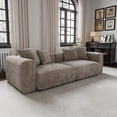 thumbnail image 4 of The Magic Home Canapé d'Angle Convertible Modulable 2 Places en Velours Côtelé Brun,, 4 of 10